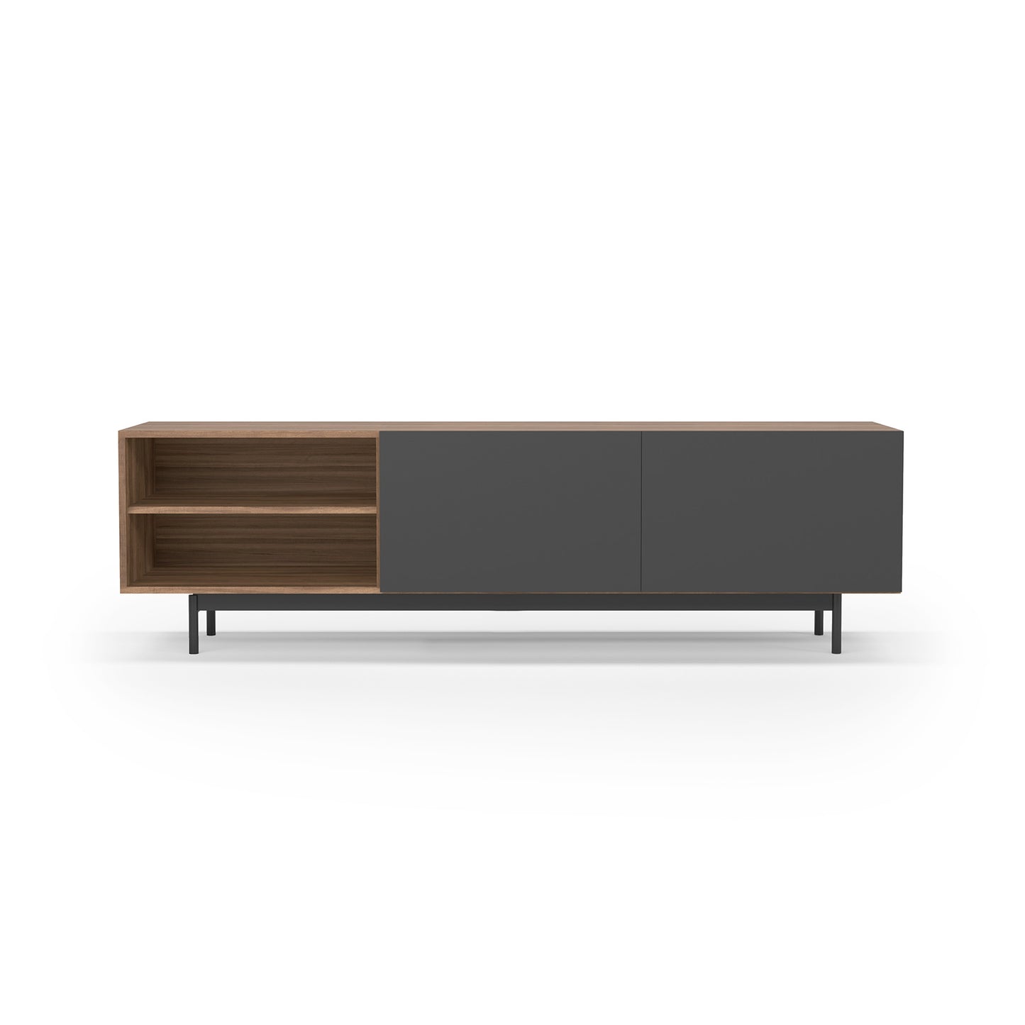 Mueble TV de melamina 180x44x52 cm Maximiliano