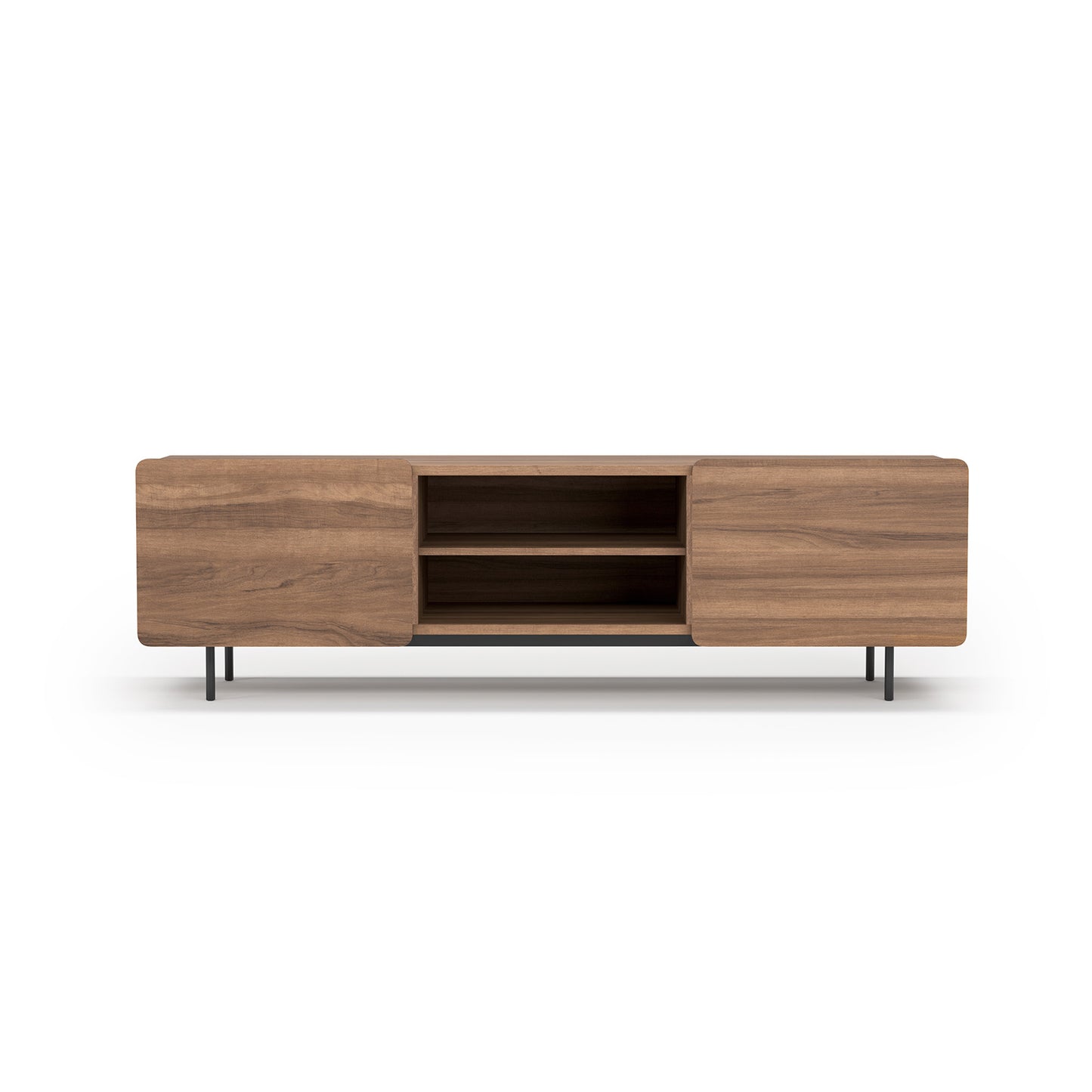 Mueble TV de melamina 180x44x54 cm Milo