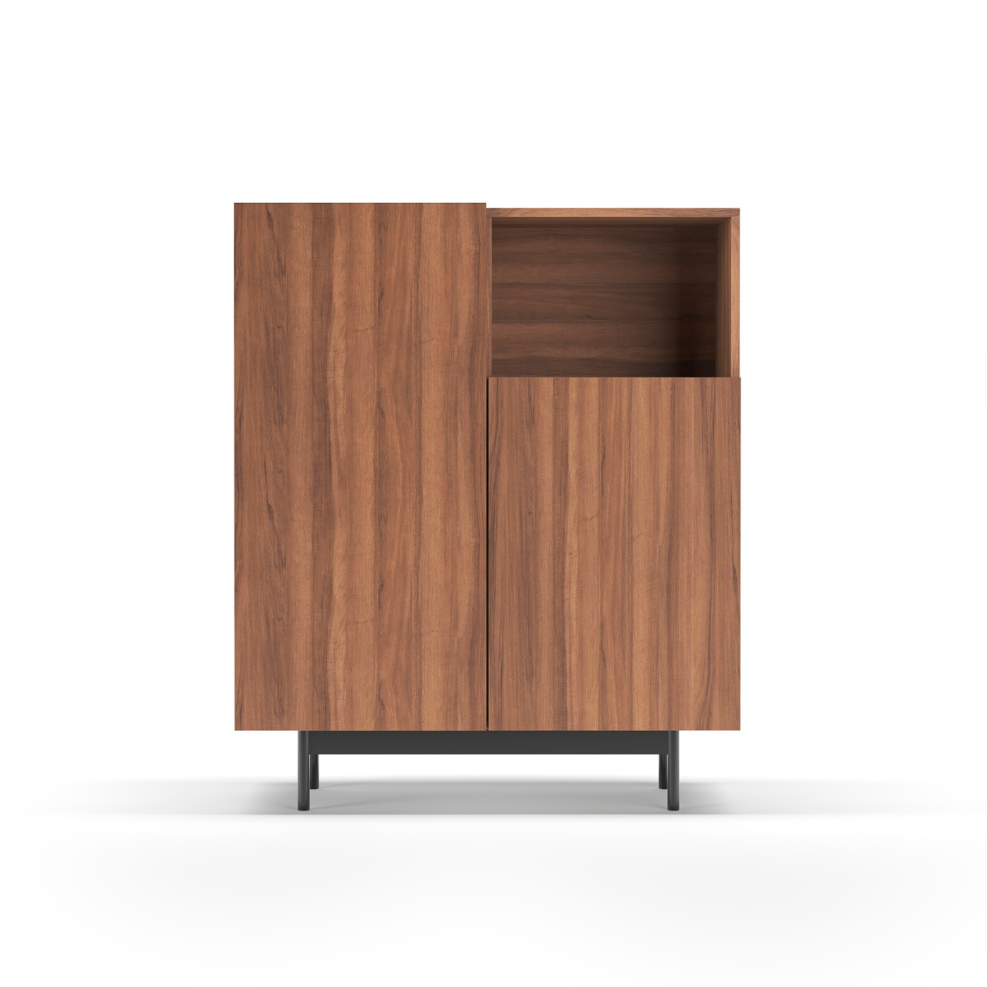 Mueble auxiliar de melamina 90x34x110 cm Matthew