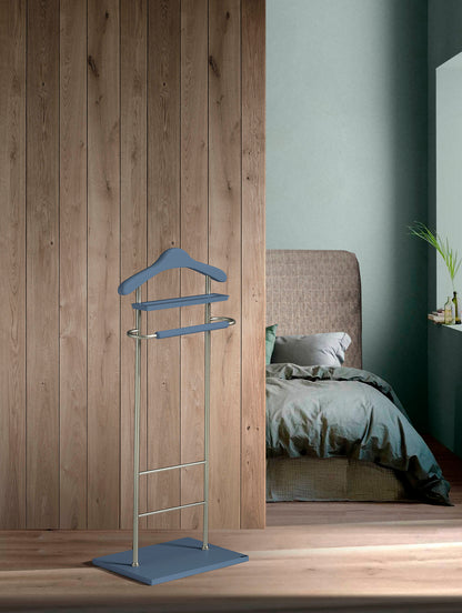 Galán de Noche 110x45x28cm | Madera de haya y metal cromado