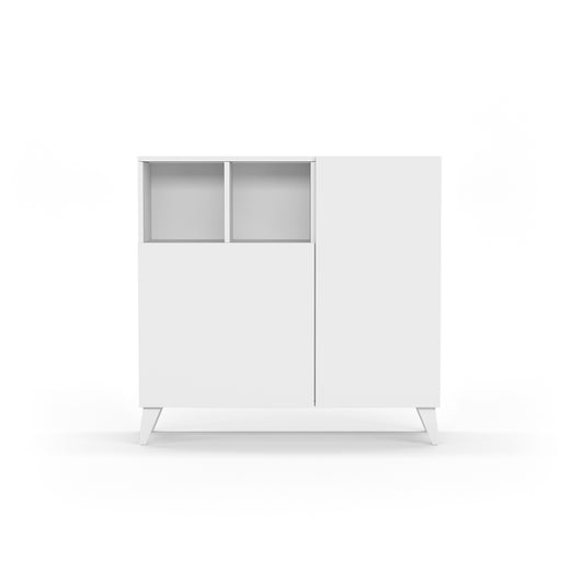 Este zapatero es la solución perfecta para organizar tu calzado y mucho más. Su diseño multifuncional te permite utilizarlo como zapatero, armario auxiliar, para guardar juguetes, libros y otros objetos. Con capacidad para 12-14 pares de zapatos