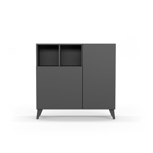 Este zapatero es la solución perfecta para organizar tu calzado y mucho más. Su diseño multifuncional te permite utilizarlo como zapatero, armario auxiliar, para guardar juguetes, libros y otros objetos. Con capacidad para 12-14 pares de zapatos