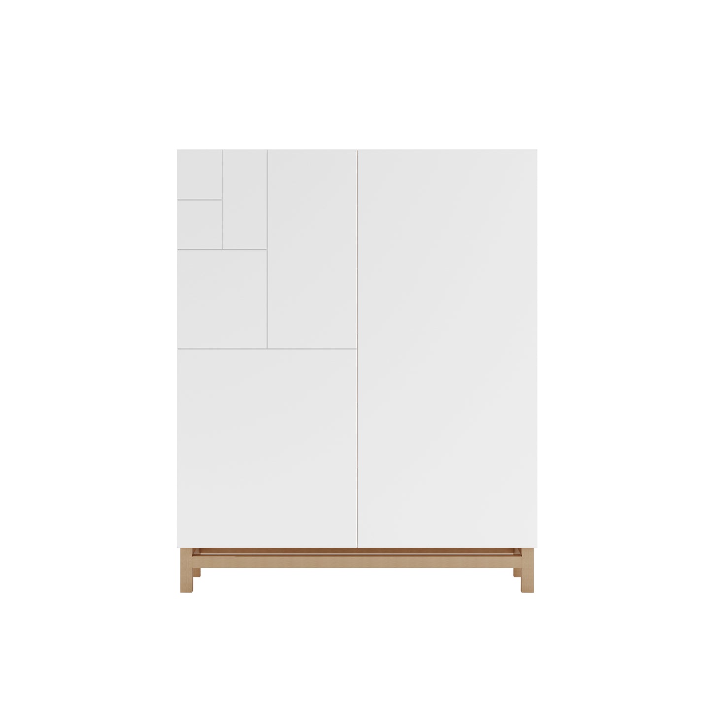 Zapatero de Melamina 90x27x112 cm Roble