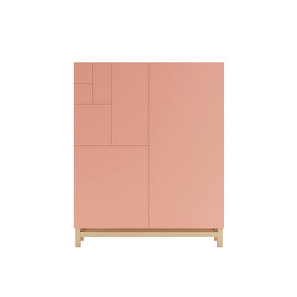 Zapatero de Melamina 90x27x112 cm Roble