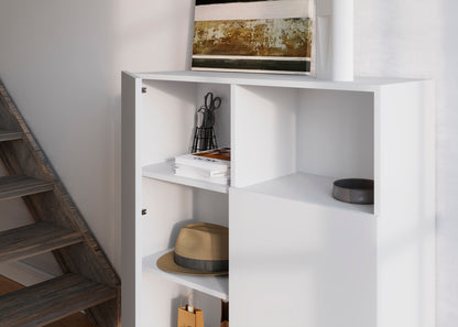 Mueble auxiliar de melamina 90x34x110 cm Matthew