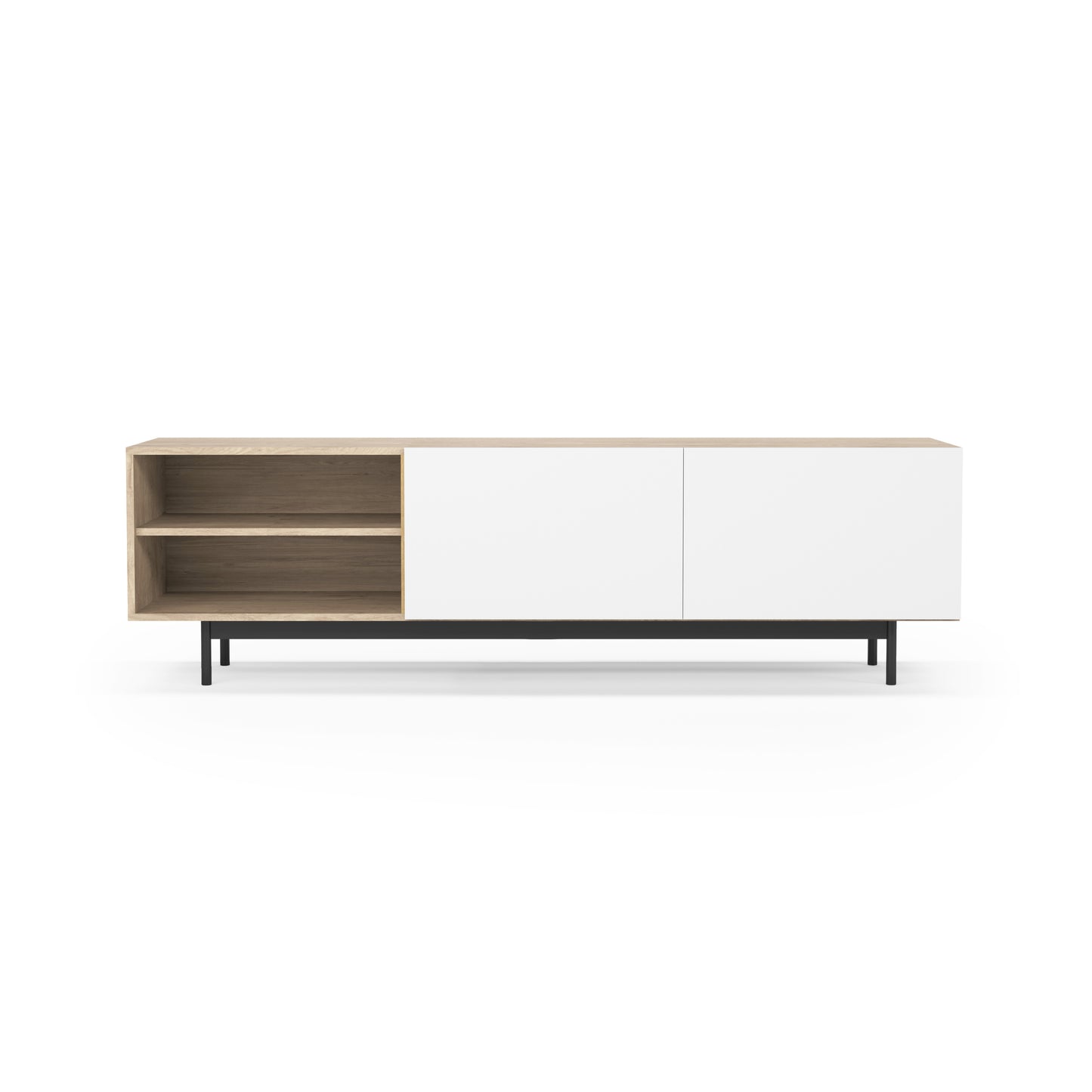 Mueble TV de melamina 180x44x52 cm Maximiliano