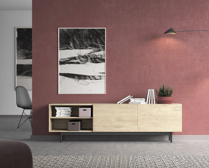 Mueble TV de melamina 180x44x52 cm Maximiliano
