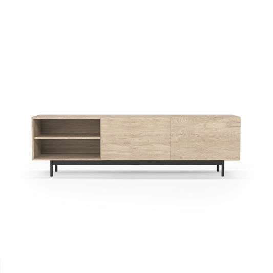 Mueble TV de melamina 180x44x52 cm Maximiliano
