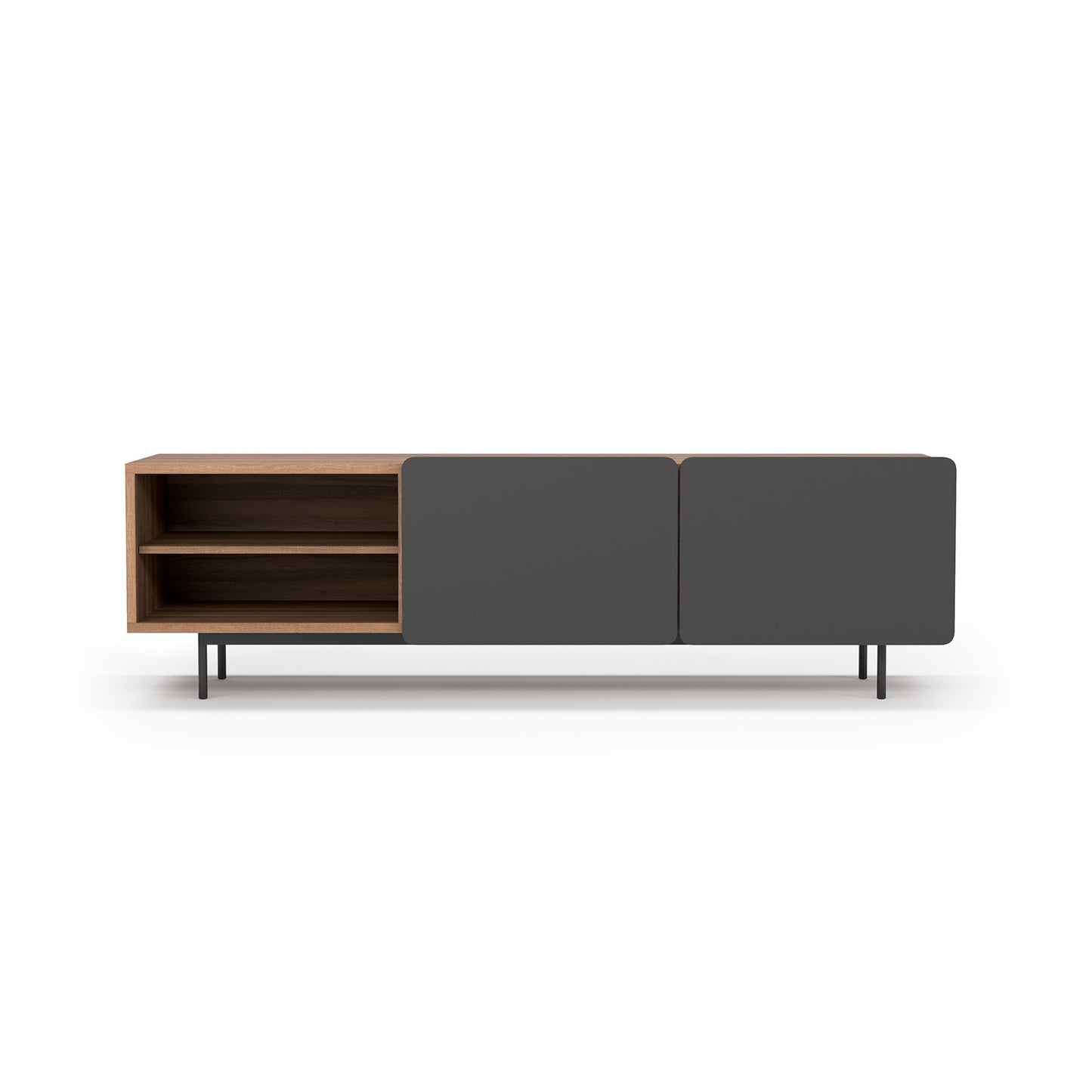Mueble TV de melamina 180x44x54 cm Miguel