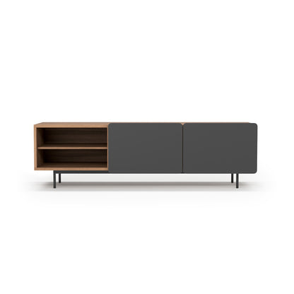 Mueble TV de melamina 180x44x54 cm Miguel