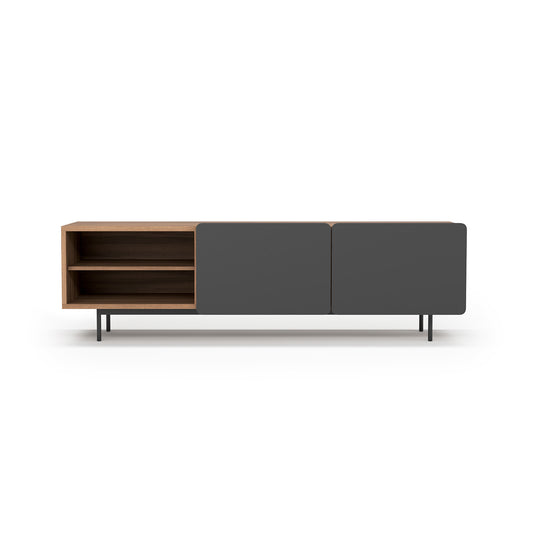 Mueble TV de melamina 180x44x54 cm Miguel