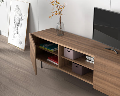 Mueble TV de melamina 180x44x54 cm Milo