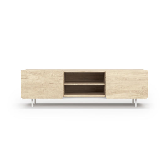 Mueble TV de melamina 180x44x54 cm Milo