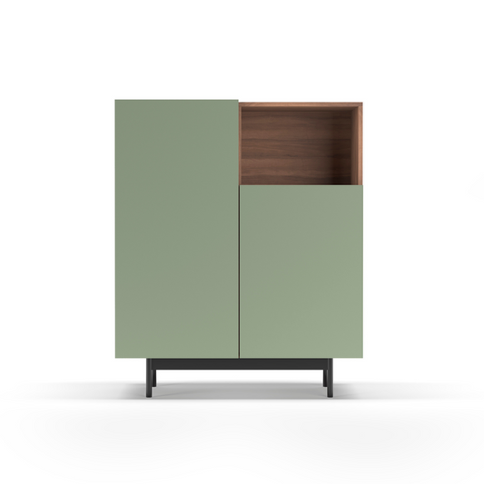 Mueble auxiliar de melamina 90x34x110 cm Matthew